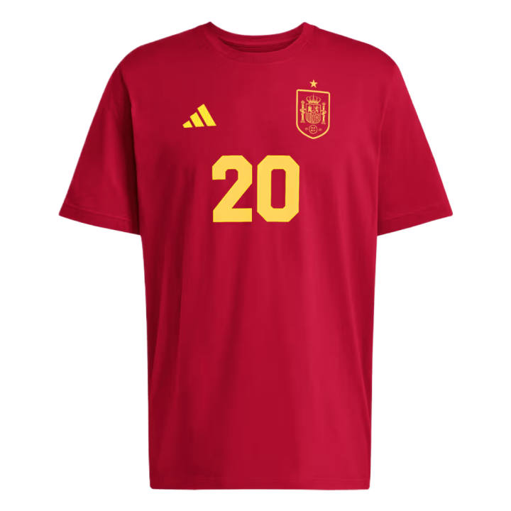 Adidas Adidas T Shirts Men's Team Power Red Crew Neck