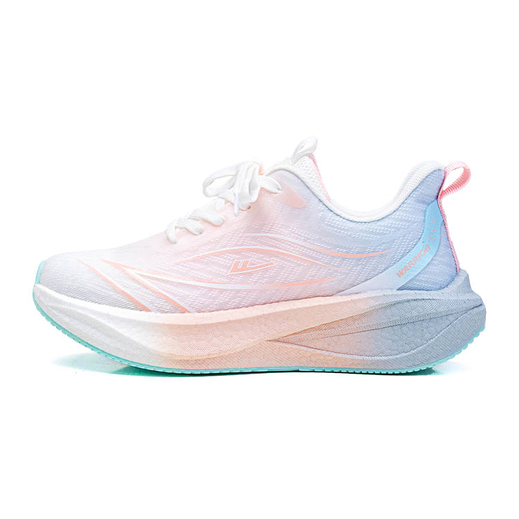 WARRIOR Running Shoes Women's Low Top Pink Blue White