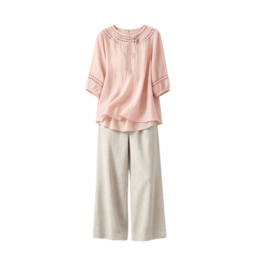 Sugarfunk Casual Suits Women's Crew Neck Thin