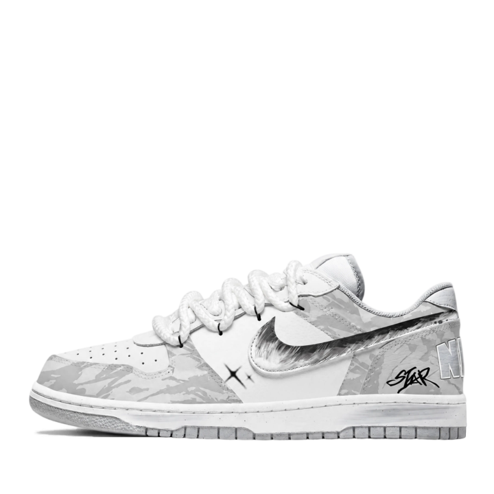 Nike Nike Big Skateboard Shoes Men's Low Top White