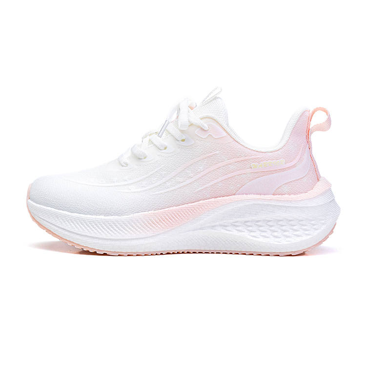 WARRIOR Running Shoes Women's Low Top White Pink Yellow
