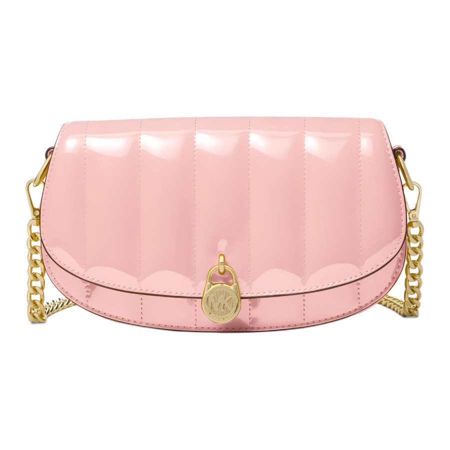 MICHAEL KORS Mila Artificial Leather Shoulder Bag, Crossbody Bag Small Women's Light Pink