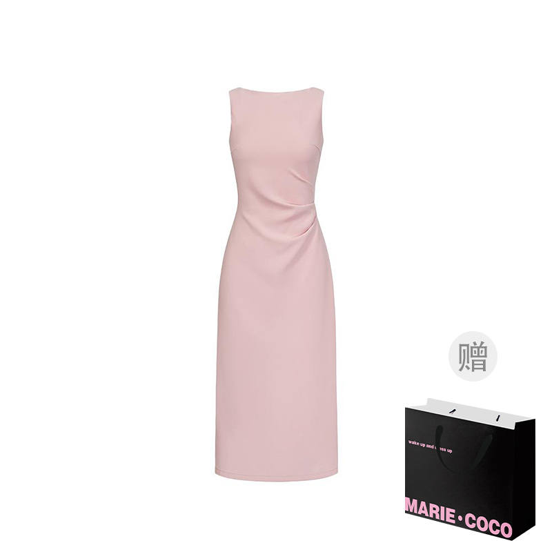 MARIE·COCO Sleeveless Dresses Women's Dress Crew Neck Moderate Long Skirt A Line Skirt
