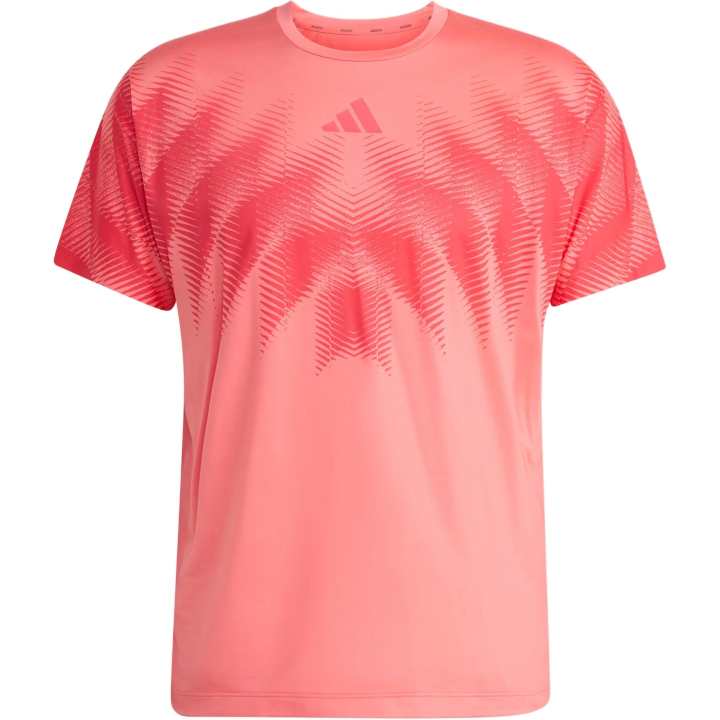 Adidas Adidas Adizero Running T Shirts Men's Half Turbo/Core Pink Crew Neck Moderate