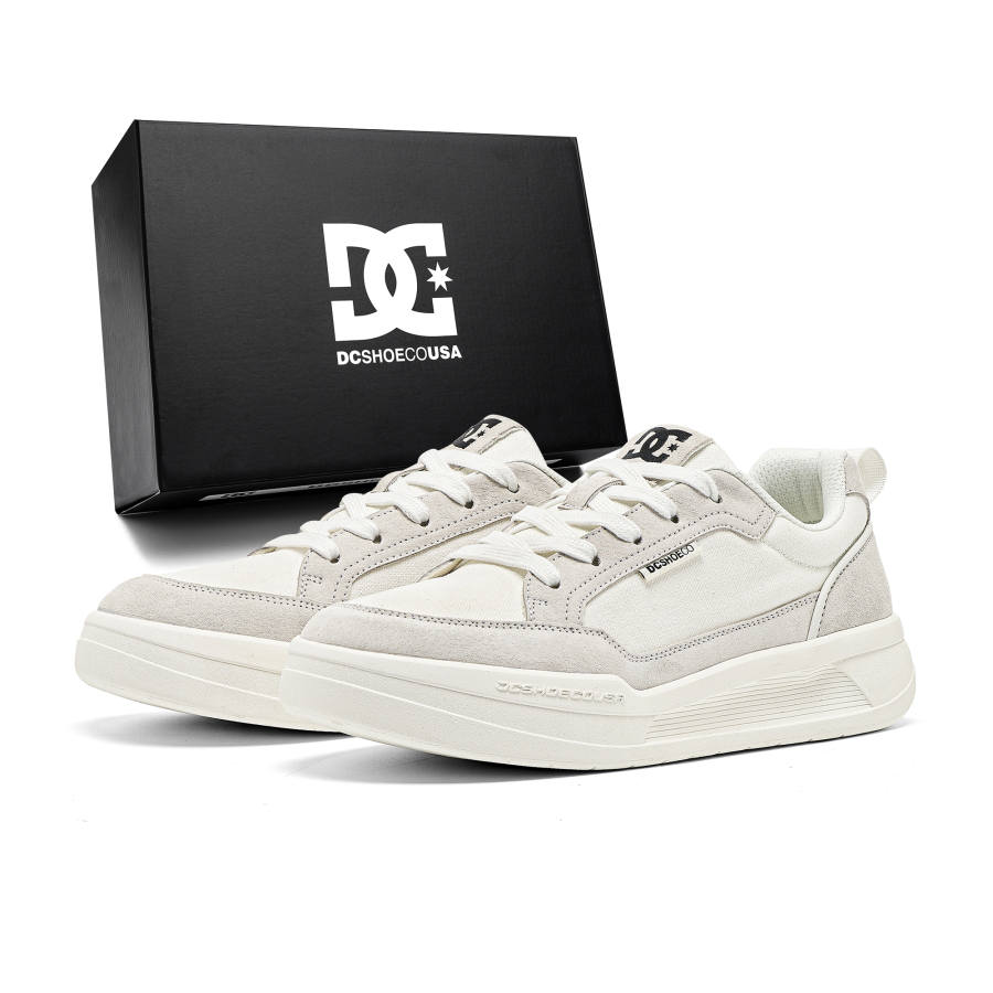 DCSHOES Canvas Shoes Men's Low Top Brown/Gray