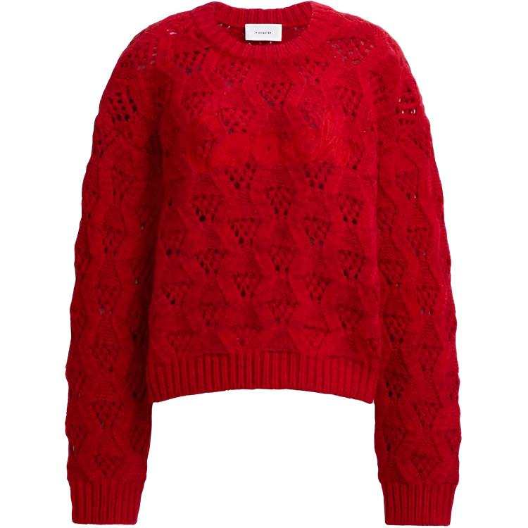 COACH Sweaters Women's Red Crew Neck Moderate Other