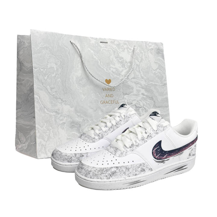 Nike Nike Court Vision 1 Skateboard Shoes Unisex Low Top Gray