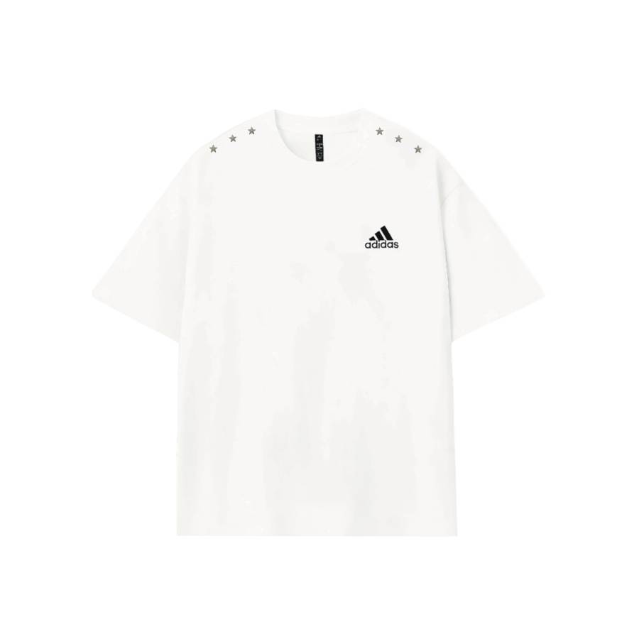 Adidas Adidas MUST HAVES T Shirts Unisex White Exclusive Shopping Bag Crew Neck Moderate