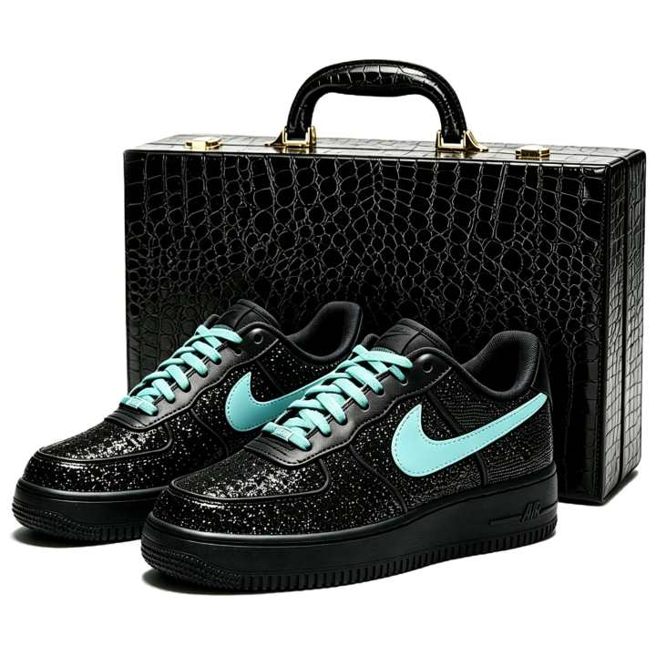 Nike Nike Air Force 1 Skateboard Shoes Women's Low Top Blue
