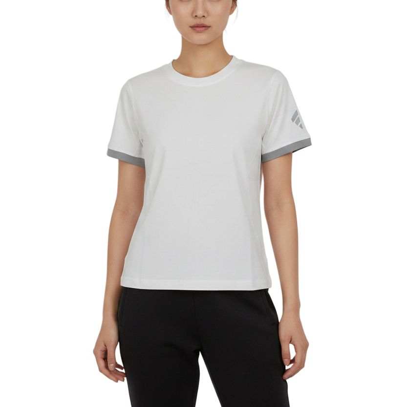 Adidas Adidas FOS T Shirts Women's White Gray Crew Neck