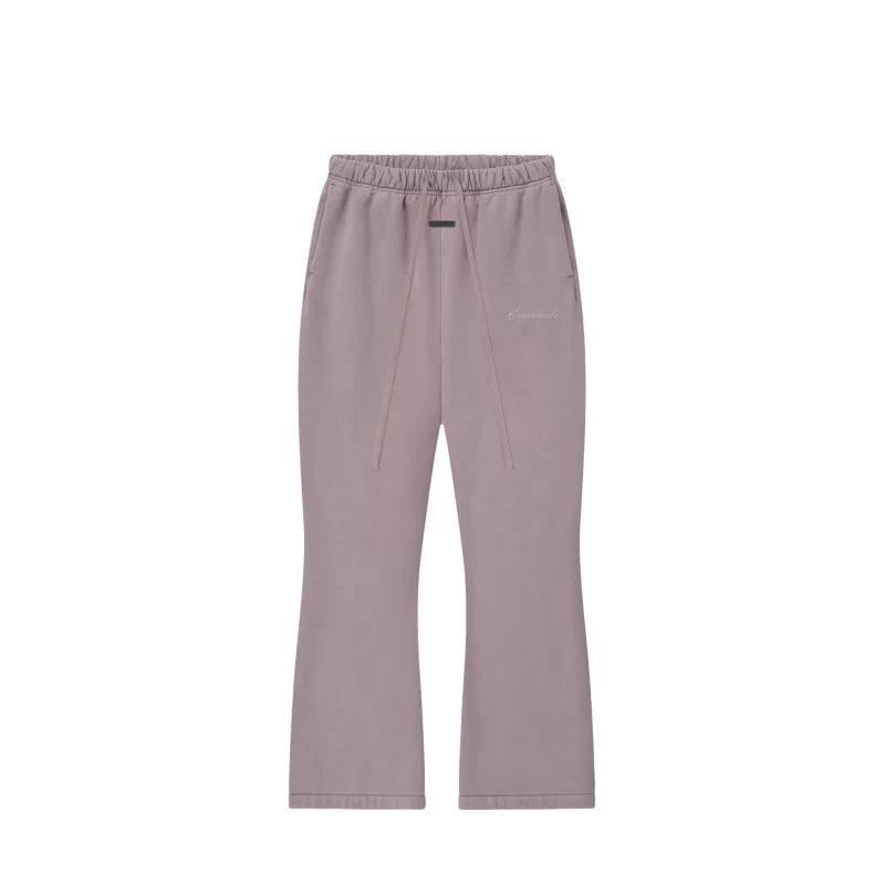 Fear Of God Essentials Knitted Sweatpants Women's Light Purple Moderate Wide Leg Pants