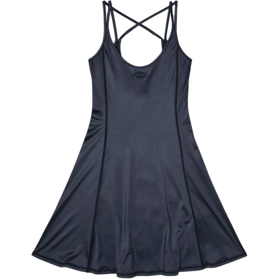 DIESEL Slip Dresses Women's Black Moderate Short Skirt