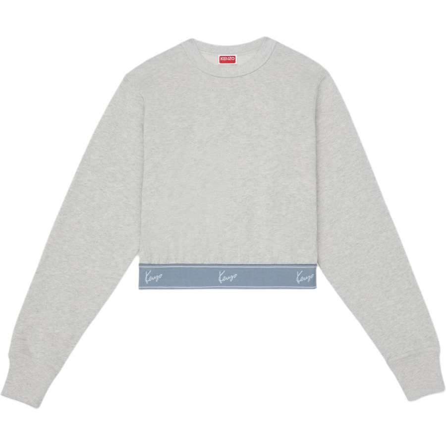 KENZO Sweatshirts Women's Light Gray Crew Neck Moderate Other
