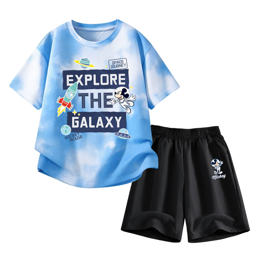 Disney Kids Casual Sportswear Crew Neck Thin Stretch Breathable