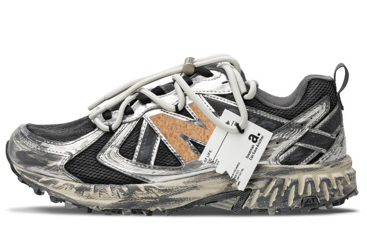 New Balance New Balance NB 410 V5 Running Shoes Unisex Low Top Black Silver Yellow