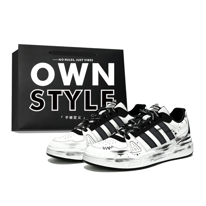 Adidas Adidas LITE BALLER Skateboard Shoes Unisex Low Top Black White