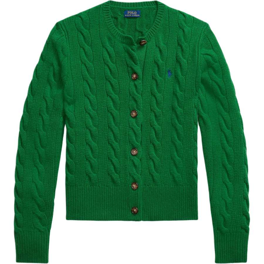 Polo Ralph Lauren Knitwear Women's Green Crew Neck Moderate Straight Fit