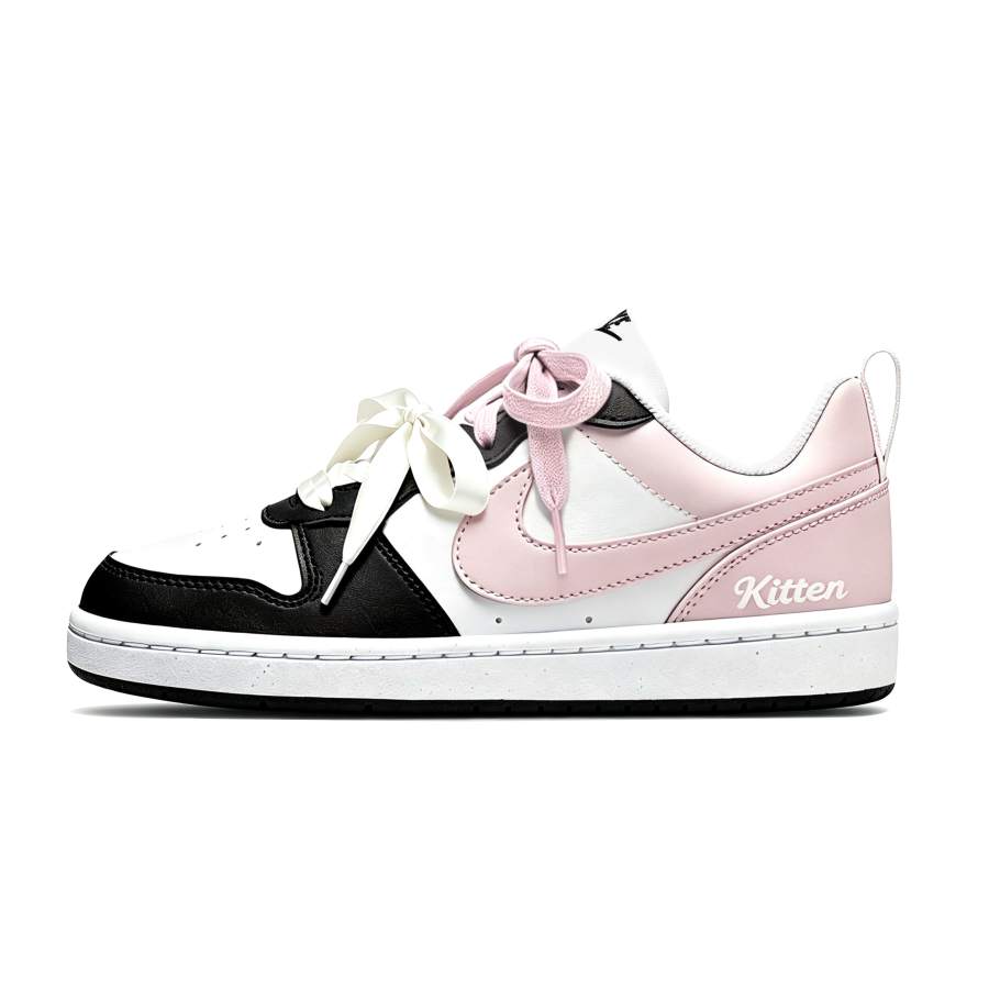 Nike Nike Court Borough Skateboard Shoes Unisex Low Top Black, Pink