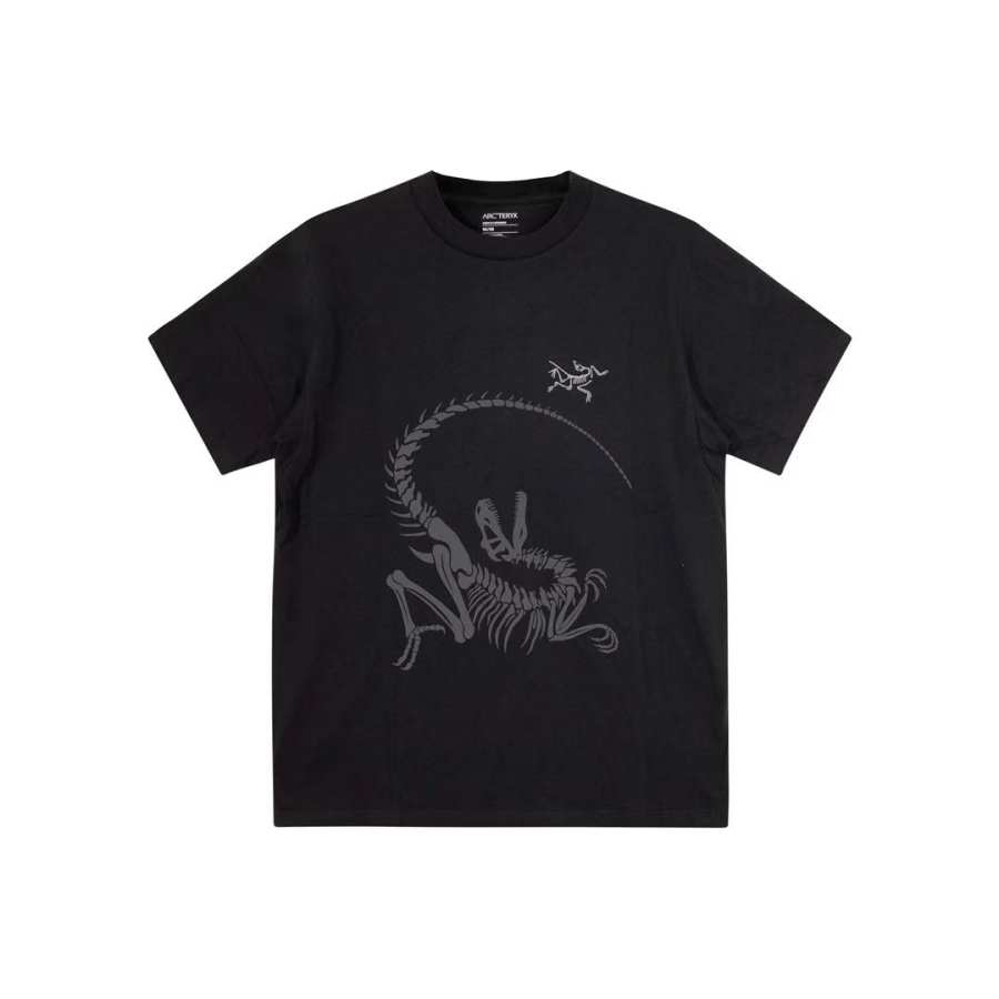 Arcteryx KRAGG T Shirts Unisex Black/Black Crew Neck Moderate