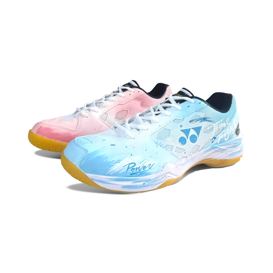 YONEX Power Cushion Badminton Shoes Unisex Low Top Blue Pink