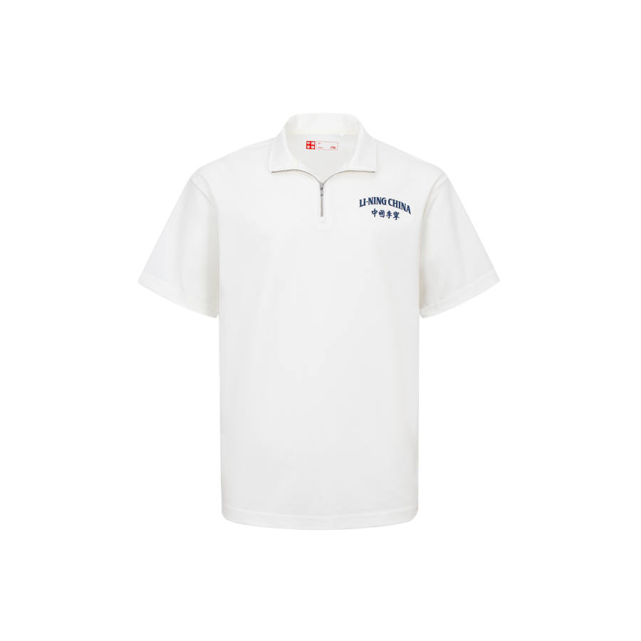 Li-Ning Li Ning Polo Shirts Unisex Ivory Moderate