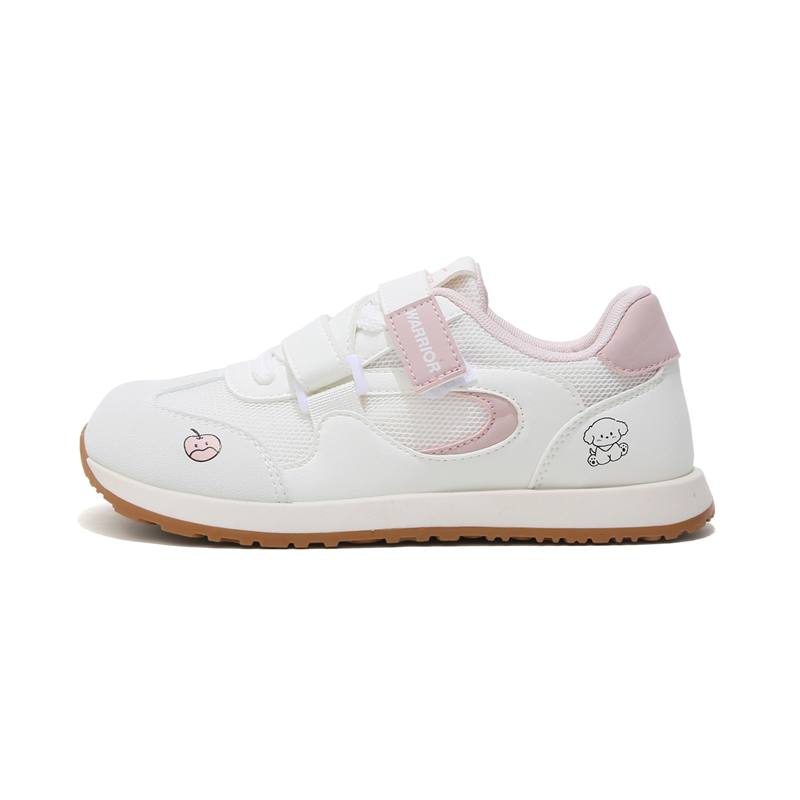 WARRIOR Skateboard Shoes Women's Low Top White Pink/White/Yellow White Light Blue