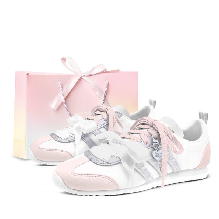 Adidas Adidas VS JOG 2.0 German Army Trainers Unisex Low Top Pink/Silver/White