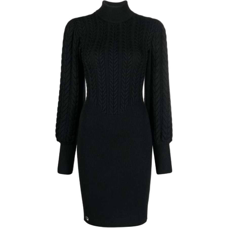 Philipp Plein cable-knit high-neck jumper