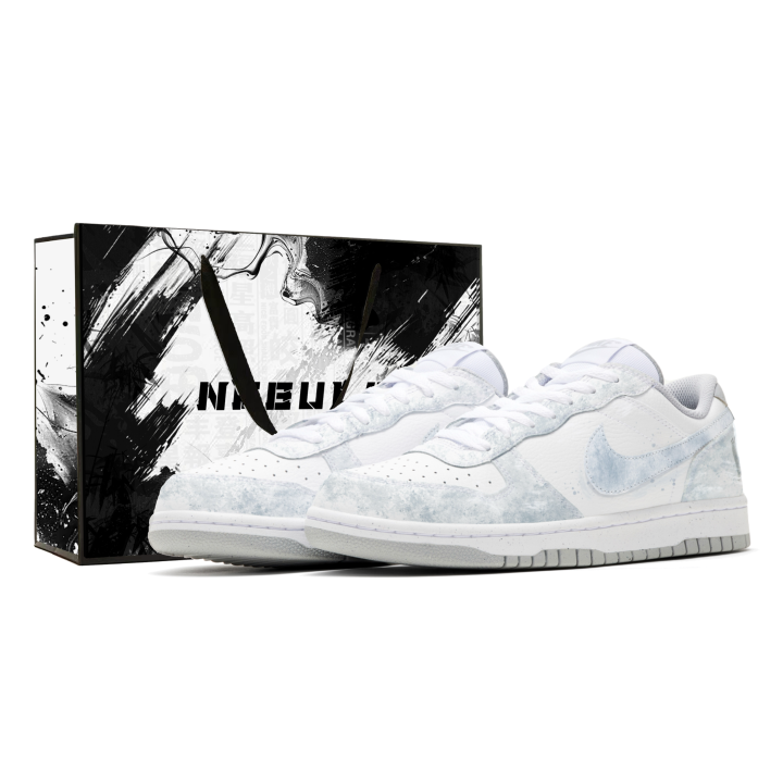 Nike Nike Big Skateboard Shoes Men's Low Top White/Gray