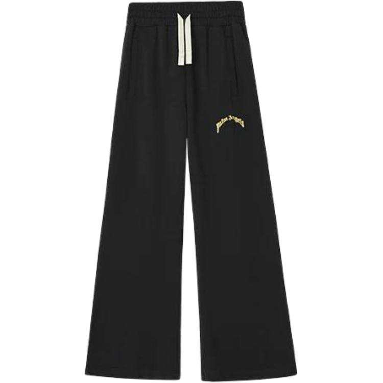 PALM ANGELS Casual Pants Women's Black Moderate Wide Leg Pants