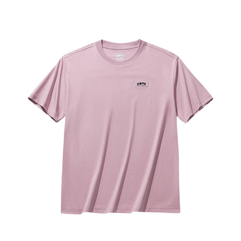 ANTA Life Collection T Shirts Unisex Boulevard Pink Crew Neck Thin Straight Fit