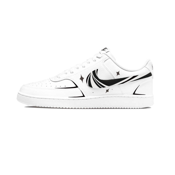 Nike Nike Court Vision 1 Skateboard Shoes Men's Low Top White Black Multicolor