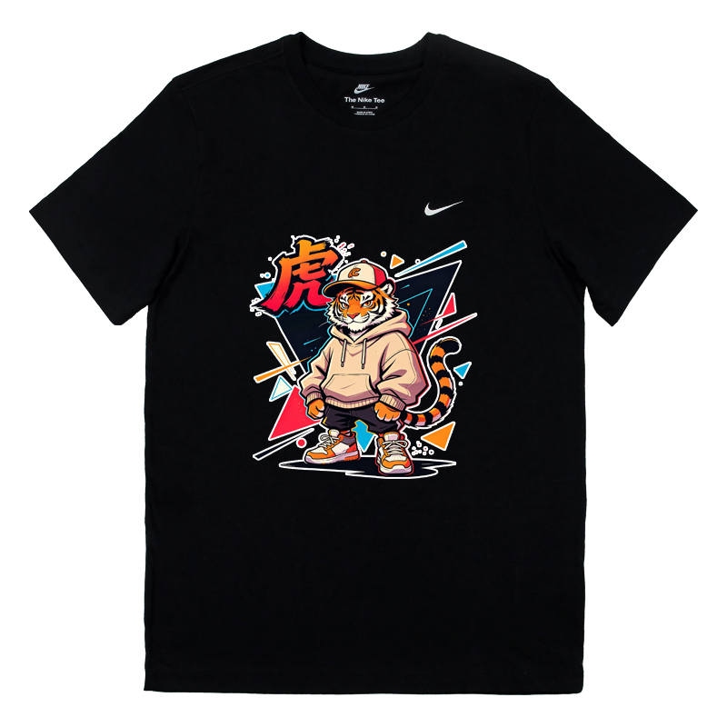 Nike Nike Sportswear T Shirts Unisex Black Crew Neck Moderate Straight Fit