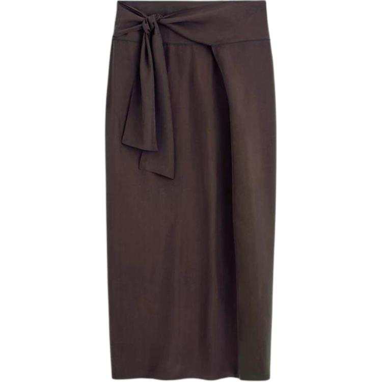 COS Casual Long Skirts Women's Brown Moderate Long Skirt Other