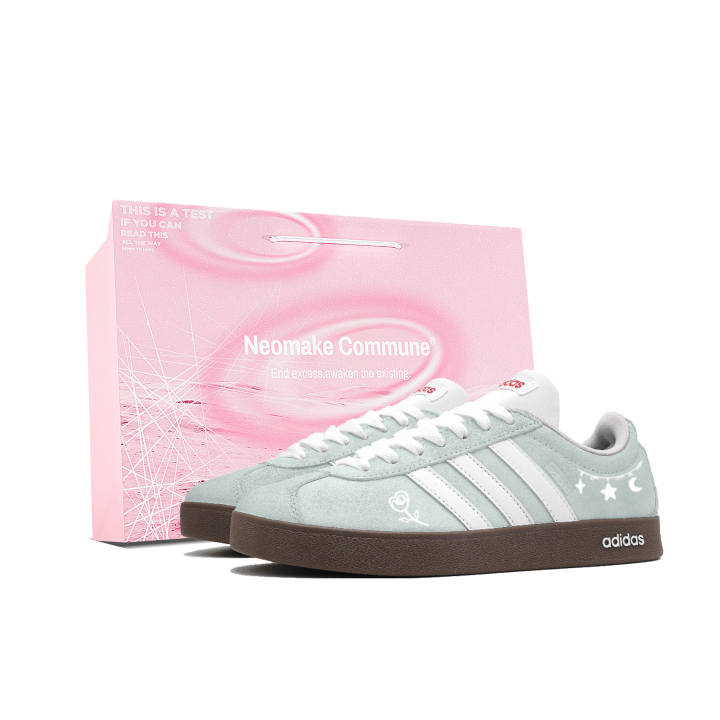 Adidas Adidas VL COURT 2.0 Slip Resistant, Abrasion Resistant, Lightweight, Breathable, Height Increasing Low top