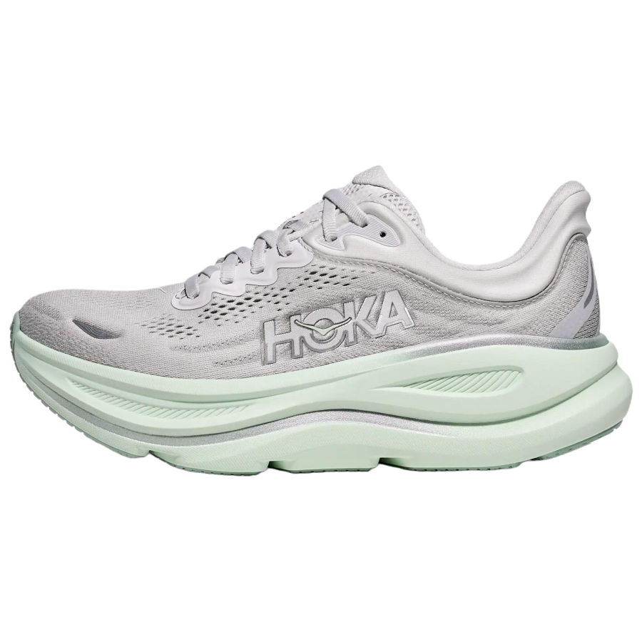 HOKA ONE ONE Bondi 9 Running Shoes Women's Low Top Gray Green