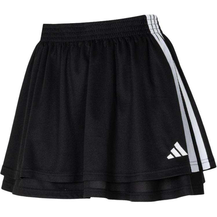 Adidas Adidas Casual Long Skirts Women's Black/White/Dark Blue Moderate Short Skirt Pleated Skirt