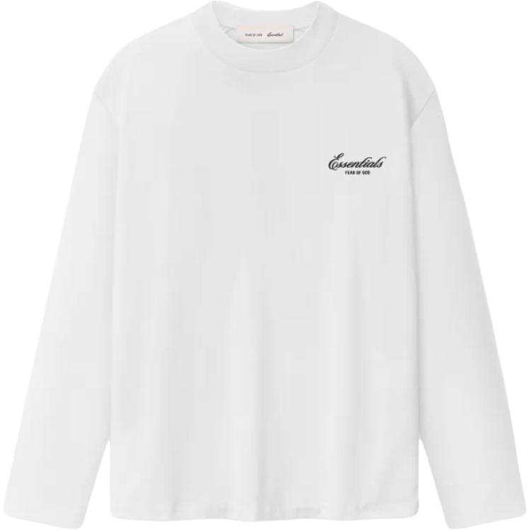 Fear Of God Essentials T Shirts Women's Bright White Crew Neck