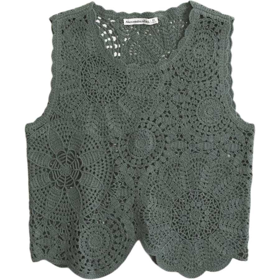Abercrombie&Fitch Tank Tops Women's Green Straight Fit