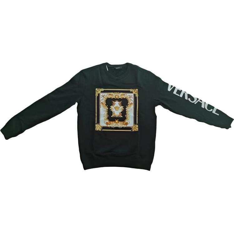 VERSACE VERSACE Sweatshirts Men's Black Crew Neck Moderate Other