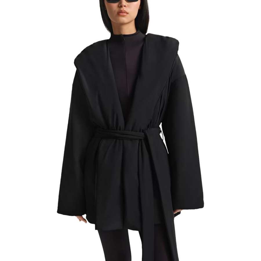 Nike Nike X Skims Coats Women's Obsidian Color Hooded Non Detachable Moderate