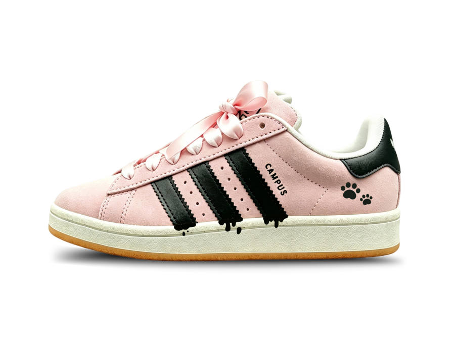 Adidas Originals CAMPUS 00s Skateboard Shoes Women's Low Top Pink Black