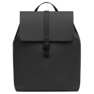 Gaston Luga Recycled Material Backpack Laptop Bag Unisex Elegant Black/Light Taupe