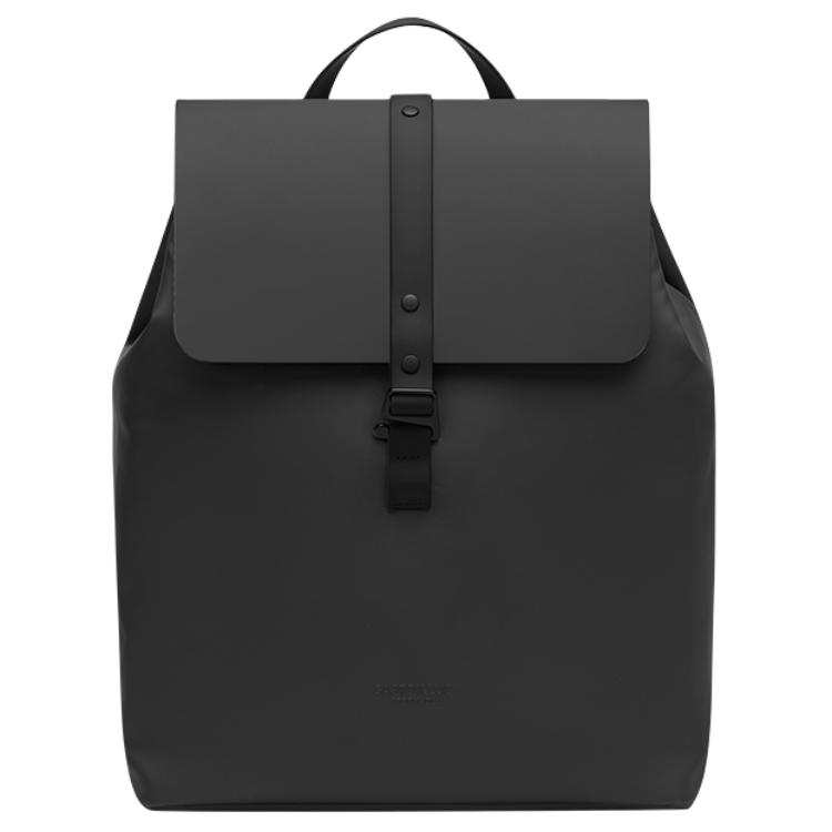 Gaston Luga Recycled Material Backpack Laptop Bag Unisex Elegant Black/Light Taupe