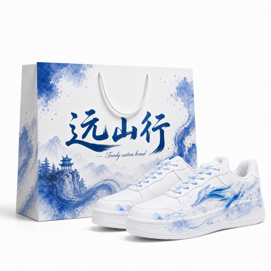 Li-Ning Li Ning Floating Boat Skateboard Shoes Men's Low Top Blue With White Lettering