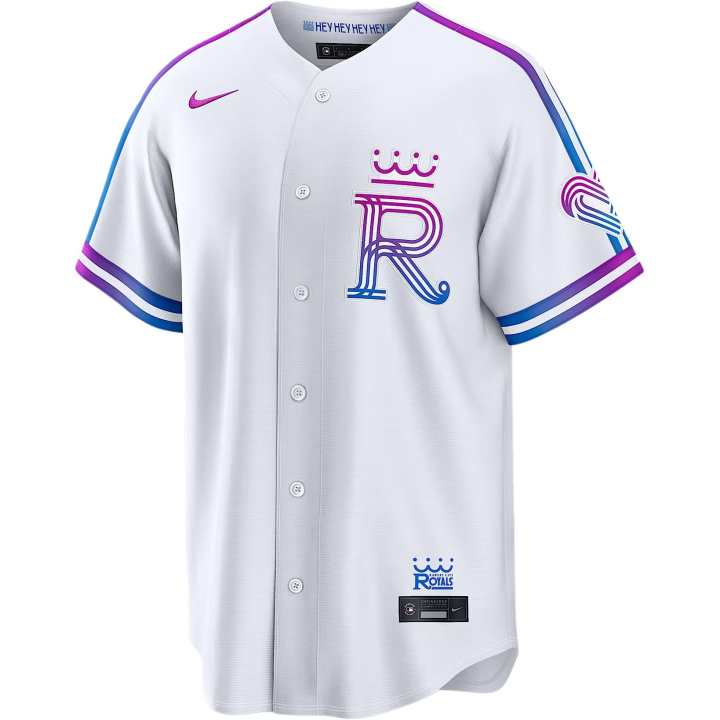 Nike Nike MLB Kansas City Royals Sportswear Men's White V Neck Moderate
