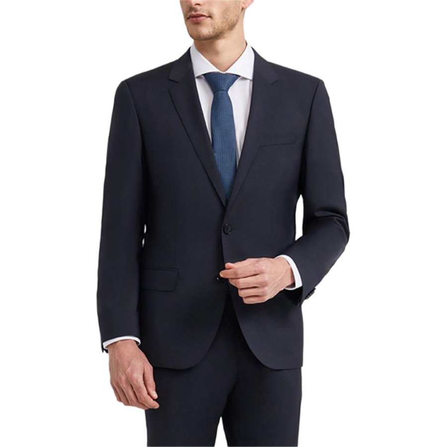 HUGO BOSS Business Suits Men's Navy Blue Suit Collar Moderate Other