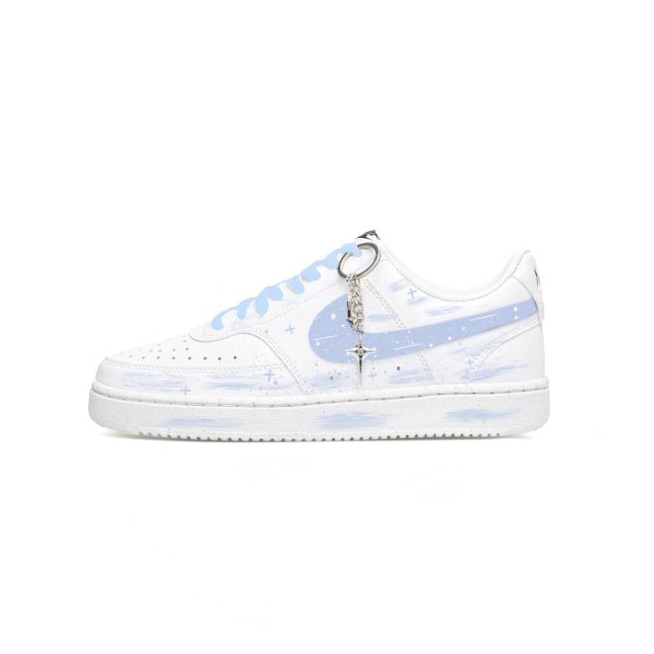 Nike Nike Court Vision 1 Skateboard Shoes Men's Low Top Silver