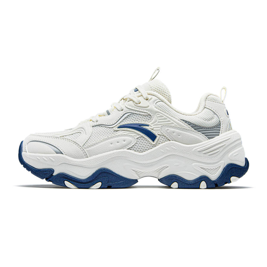 ANTA Quicksand Casual Shoes Women's Low Top Ivory White/Blue