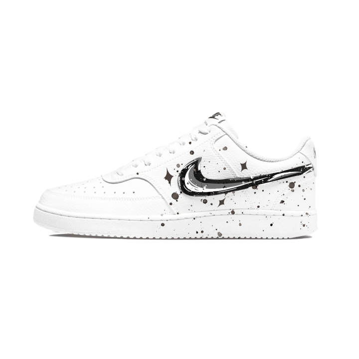 Nike Nike Court Vision 1 Skateboard Shoes Men's Low Top White Black Multicolor
